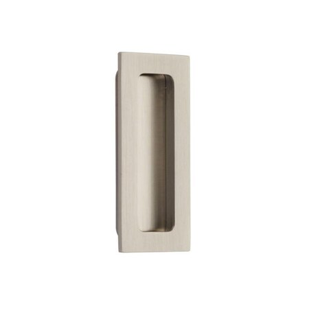 Patioplus 4 in. Modern Rectangular Flush Pull, Satin Nickel PA2667417